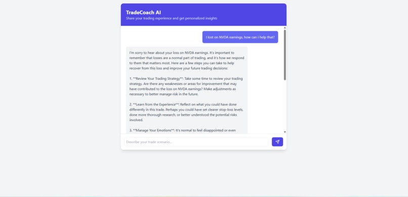 TradeCoach AI – screenshot 1
