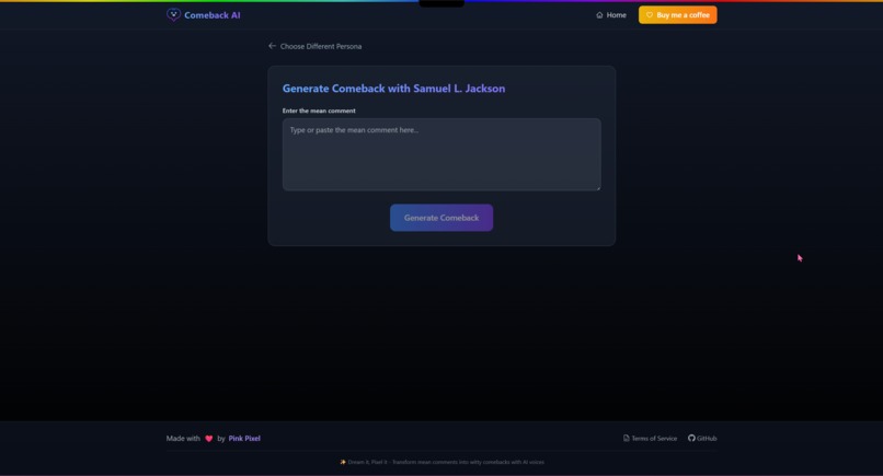 comeback-ai – screenshot 3