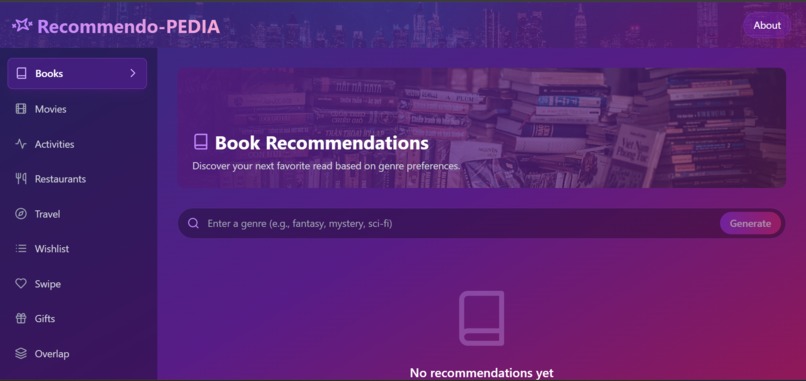 Recommendo -Pedia – screenshot 1
