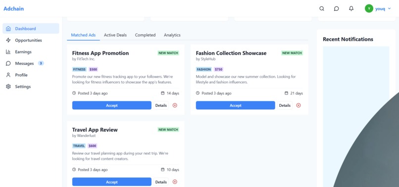 Adchain – screenshot 5