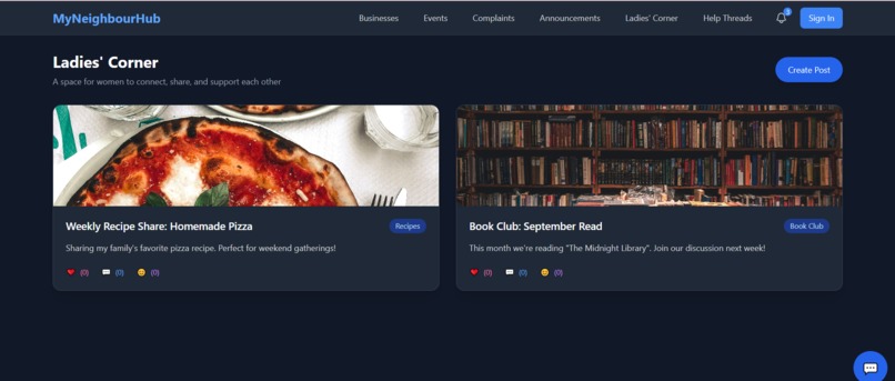 MyNeighbourHub  – screenshot 4
