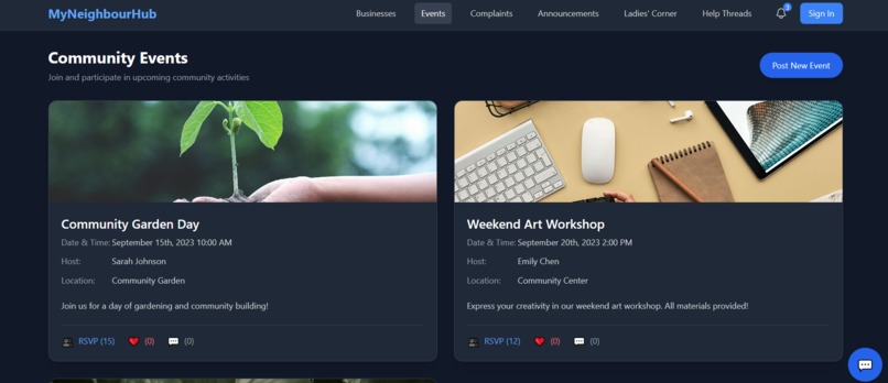 MyNeighbourHub  – screenshot 7