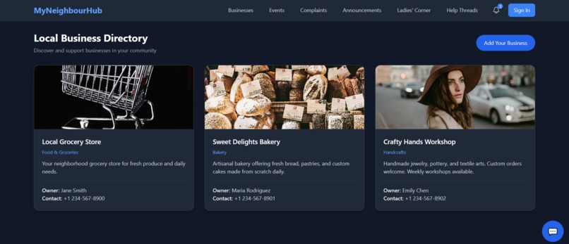 MyNeighbourHub  – screenshot 3