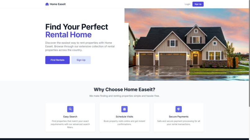 home rental system – screenshot 1