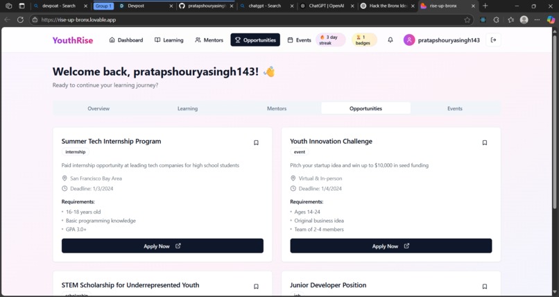 YouthRise – screenshot 3
