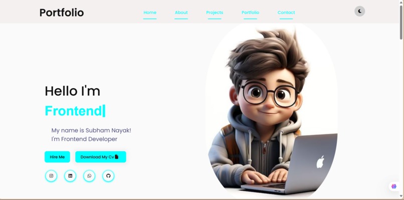 portfolio – screenshot 1