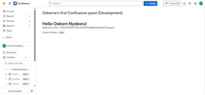 Confluence App Novice level quest – screenshot 1