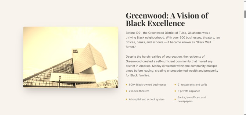 Black Wall Street Memorial – screenshot 6