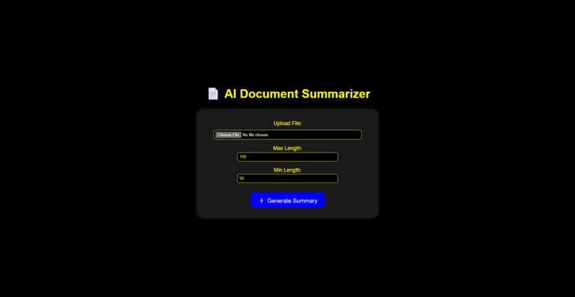 Summarising Agent – screenshot 1