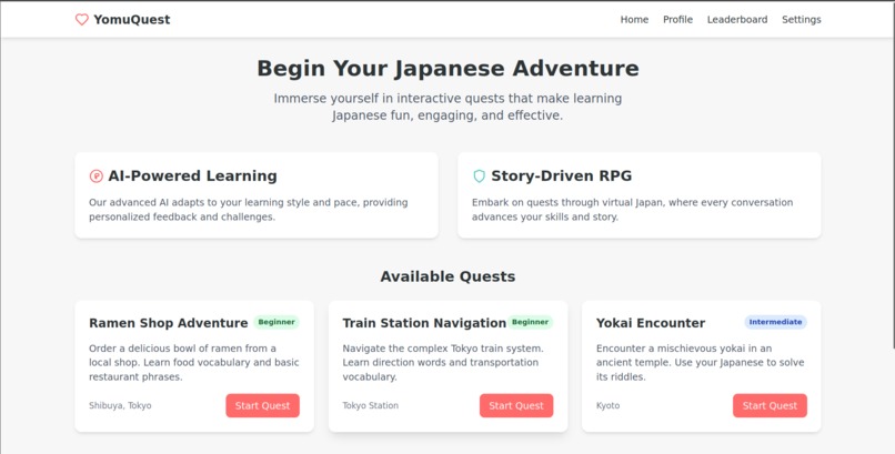 YomuQuest – screenshot 1