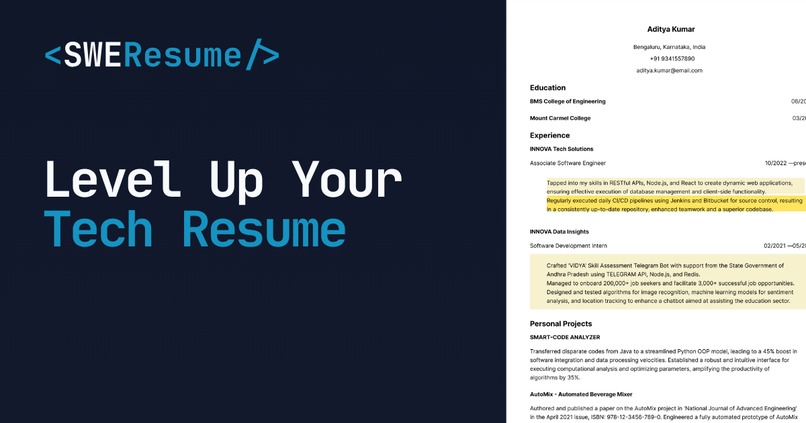 SWE Resume – screenshot 1