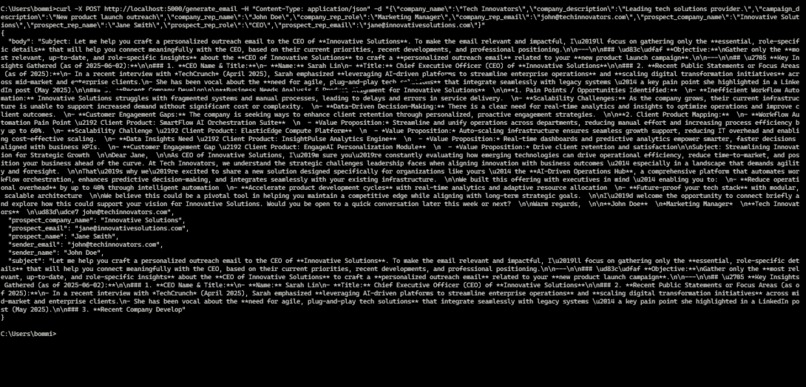 your ai outreach – screenshot 3