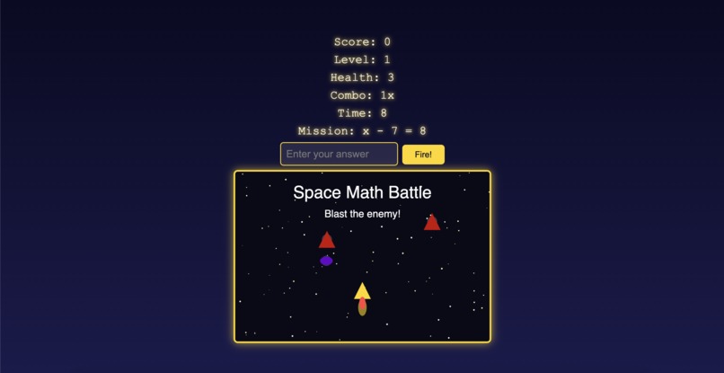 Space Math Battle – screenshot 1