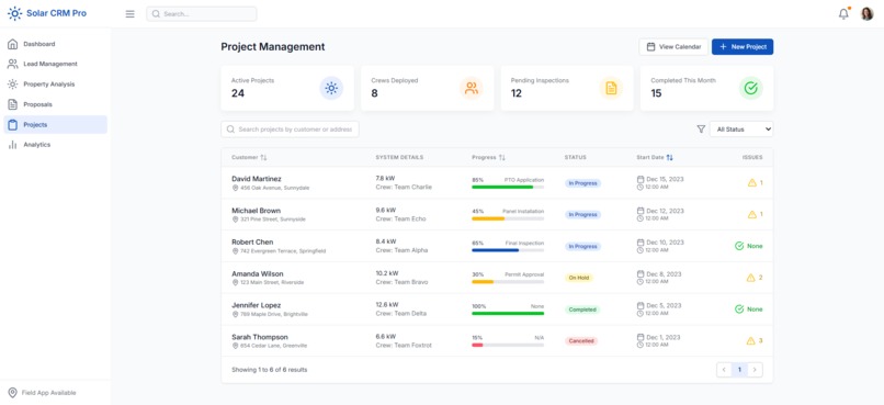 Solar CRM Pro – screenshot 4
