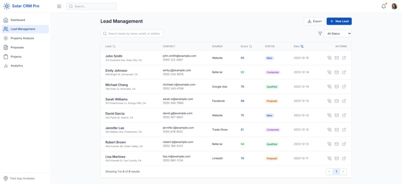 Solar CRM Pro – screenshot 5