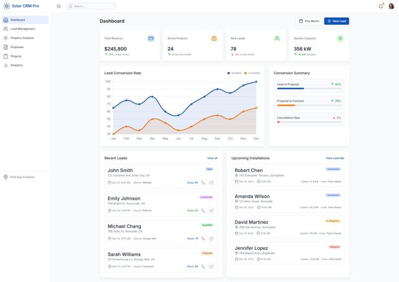 Solar CRM Pro – screenshot 6