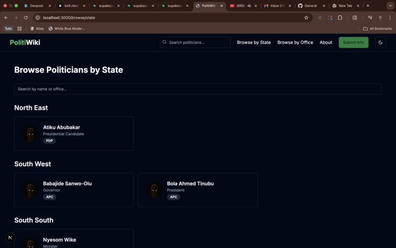 Politiwiki – screenshot 1