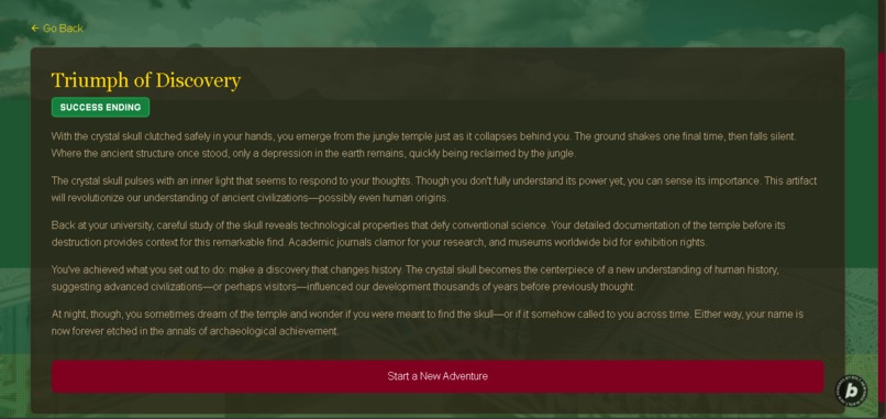 ChooseAdventura: A Choose Your Own Adventure Game – screenshot 1