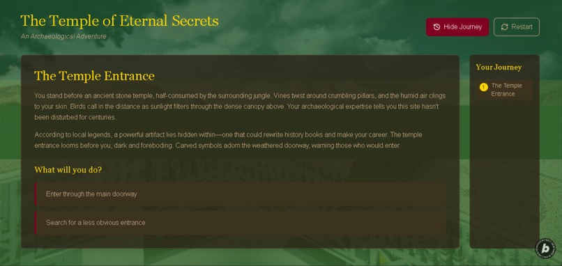 ChooseAdventura: A Choose Your Own Adventure Game – screenshot 3