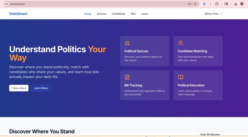 VoteSmart – screenshot 1