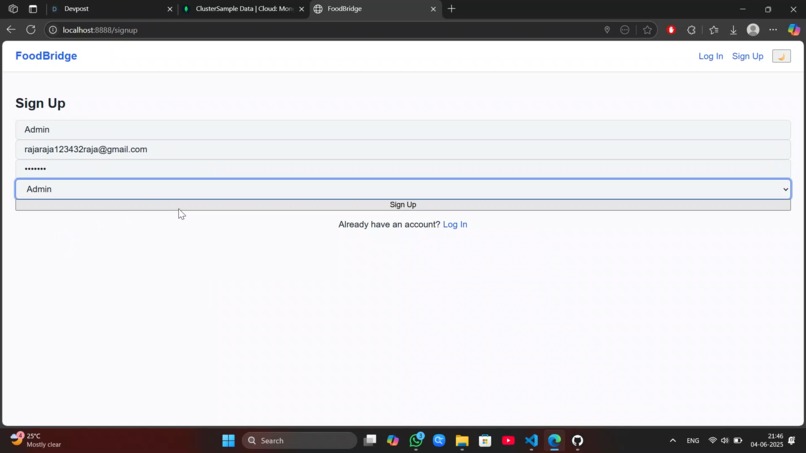 FoodBridge – screenshot 2