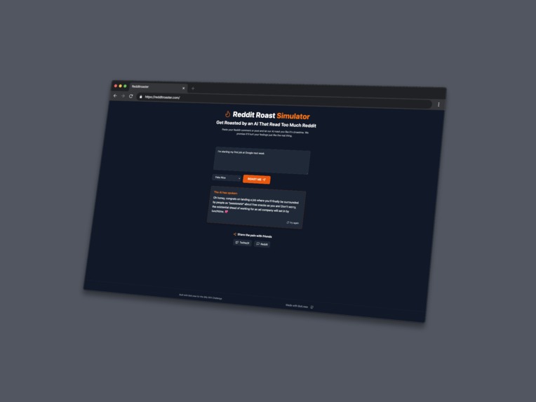 Reddit Roaster – screenshot 1