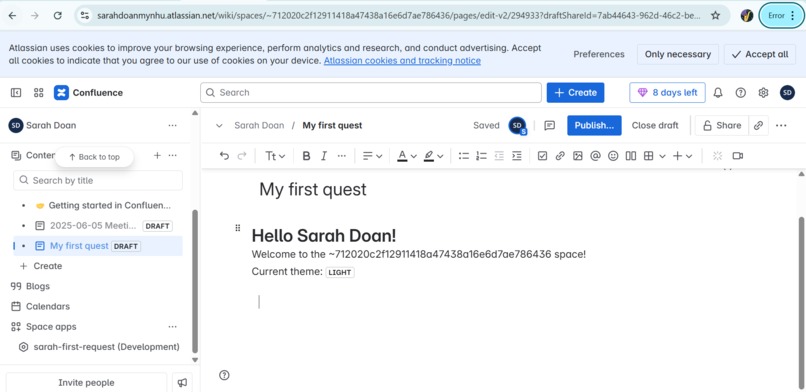 Sarah First Forge Quest – screenshot 1