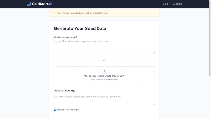 ColdStart.ai – screenshot 3