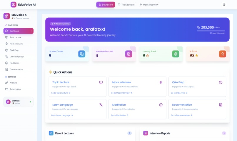 EduvoiceAI – screenshot 1