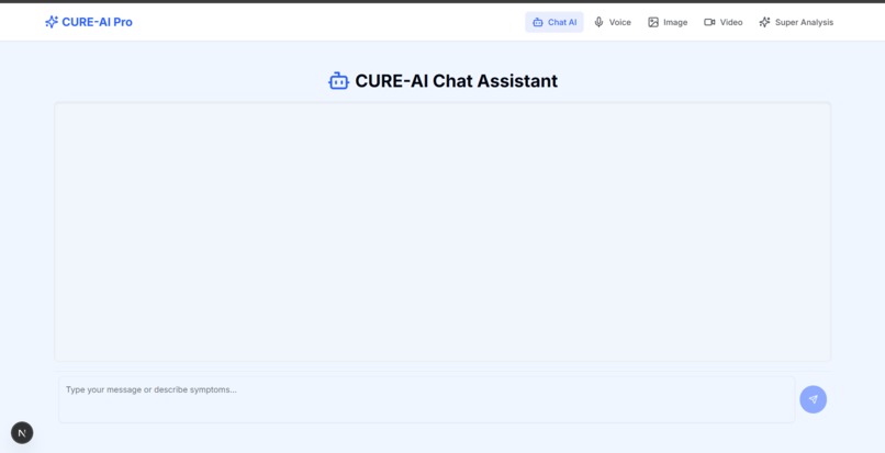 CURE-AI: Contextual Unified Response Engine for Healthcare – screenshot 1