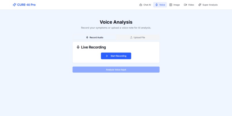CURE-AI: Contextual Unified Response Engine for Healthcare – screenshot 3