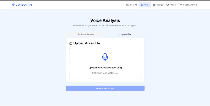 CURE-AI: Contextual Unified Response Engine for Healthcare – screenshot 4