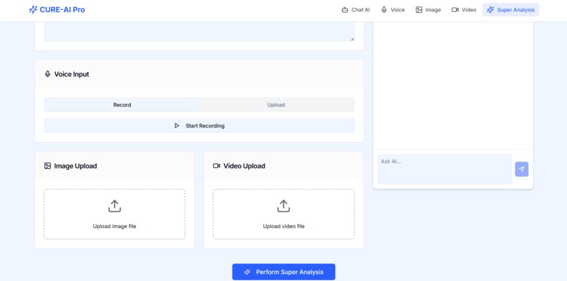 CURE-AI: Contextual Unified Response Engine for Healthcare – screenshot 12