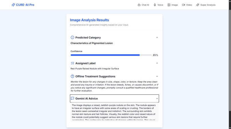 CURE-AI: Contextual Unified Response Engine for Healthcare – screenshot 10
