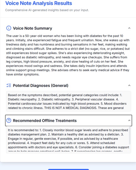 CURE-AI: Contextual Unified Response Engine for Healthcare – screenshot 7