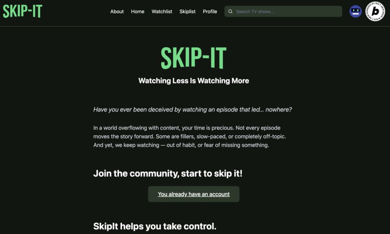 SkipIt – screenshot 1
