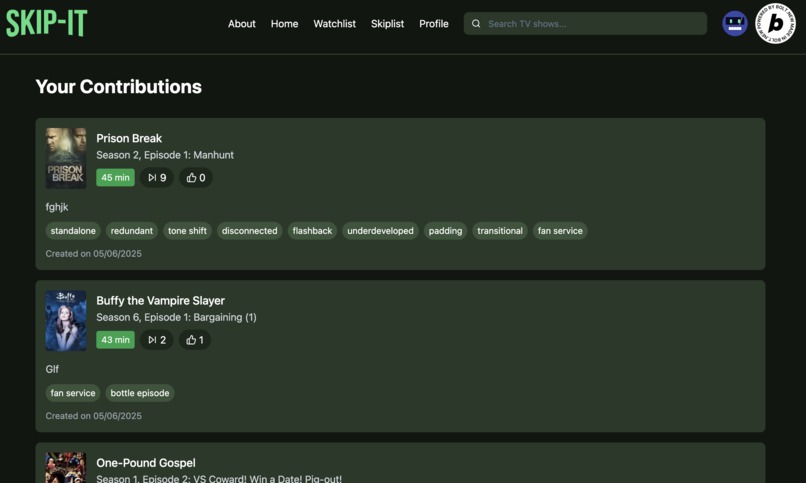 SkipIt – screenshot 2
