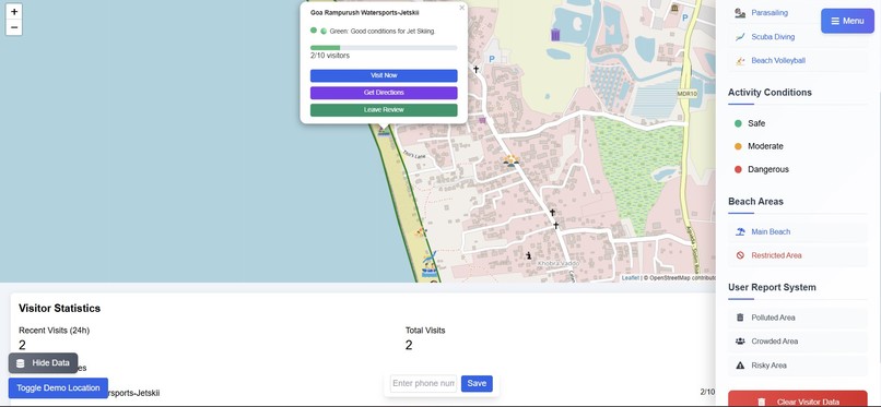 BeachRecs : Sustainable Full stack App for Safe Beaches – screenshot 1