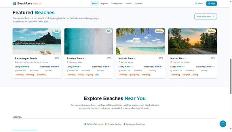 BeachRecs : Sustainable Full stack App for Safe Beaches – screenshot 8