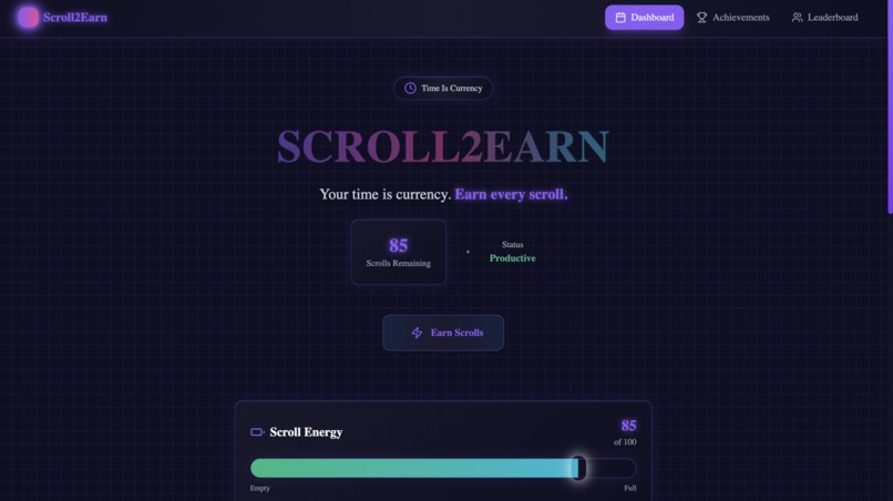 SCROLL2EARN – screenshot 1