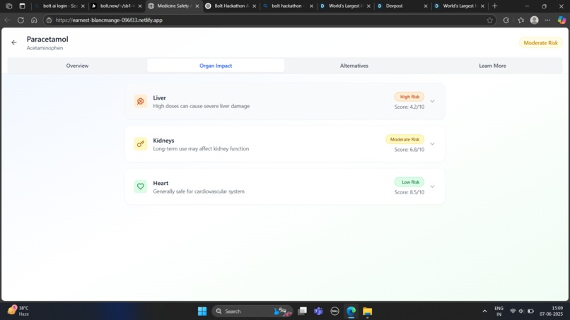 MediSafe Medicine safety analyzer – screenshot 1