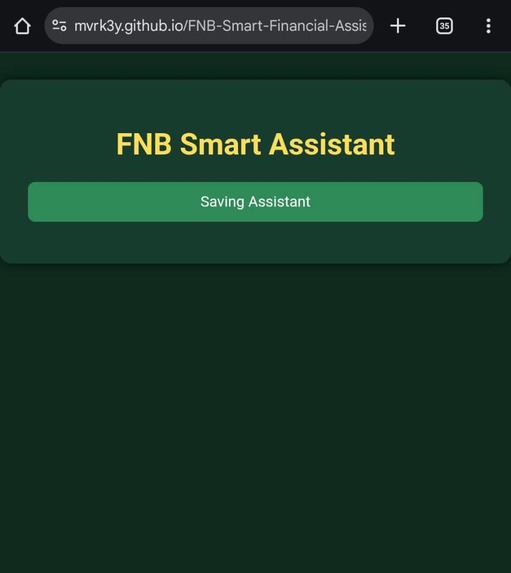 FNB Smart Financial Assistant  – screenshot 1