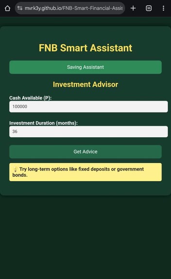 FNB Smart Financial Assistant  – screenshot 4