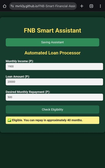 FNB Smart Financial Assistant  – screenshot 6