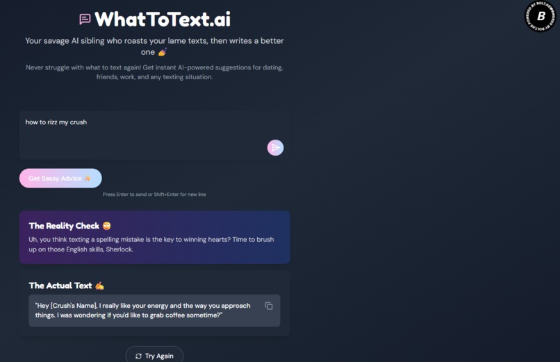 WhatToText.ai – screenshot 3