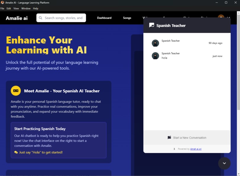 Amalie Ai Spanish Learning – screenshot 2