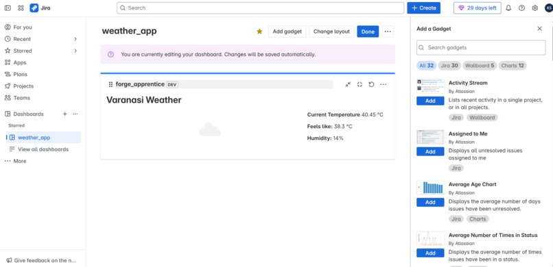 Forge Kanika – weather app – screenshot 1