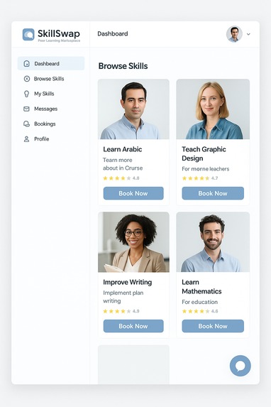 ⚡ SkillSwap – Peer Learning Marketplace – screenshot 1