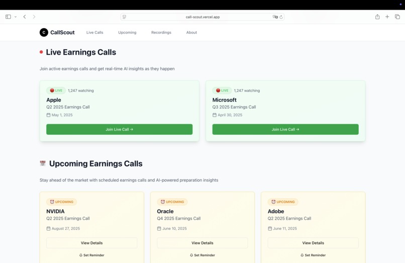 CallScout – screenshot 2
