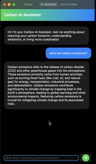TrackMe: Personal CO2 Emissions Tracking and Reducer App – screenshot 2